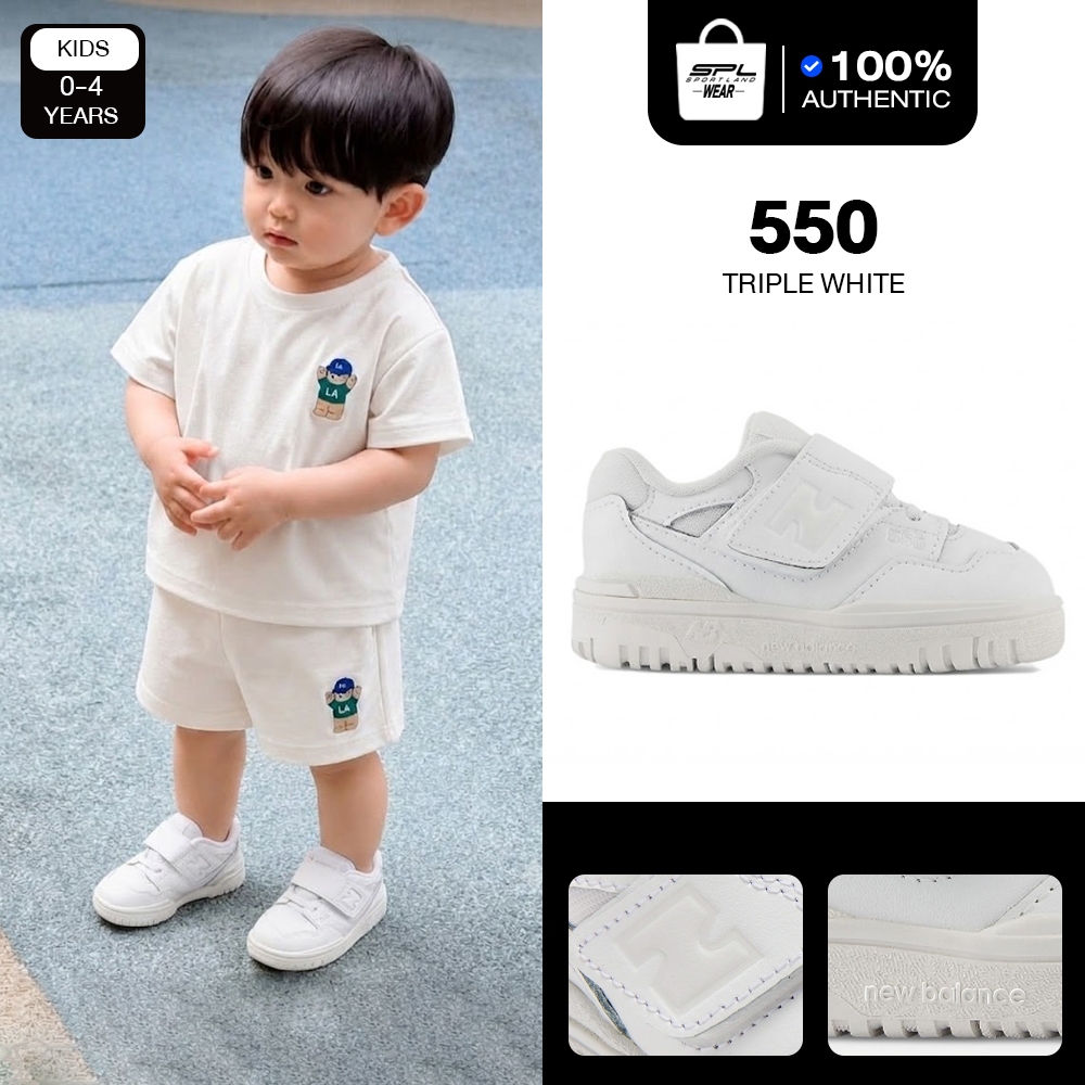 New Balance Collection รองเท้าผ้าใบ สำหรับเด็ก NB KD 550 BungeeLace TopStrap IHB550TA / IHB550WW (22