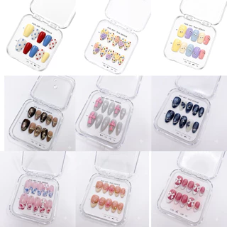 💅🏻งานแฮนด์เมด พร้อมส่ง 💅🏻เล็บปลอมเจลแท้ ออกแบบเองได้ 🔥ฟรี!!ชุดอุปกรณ์ติดเล็บ