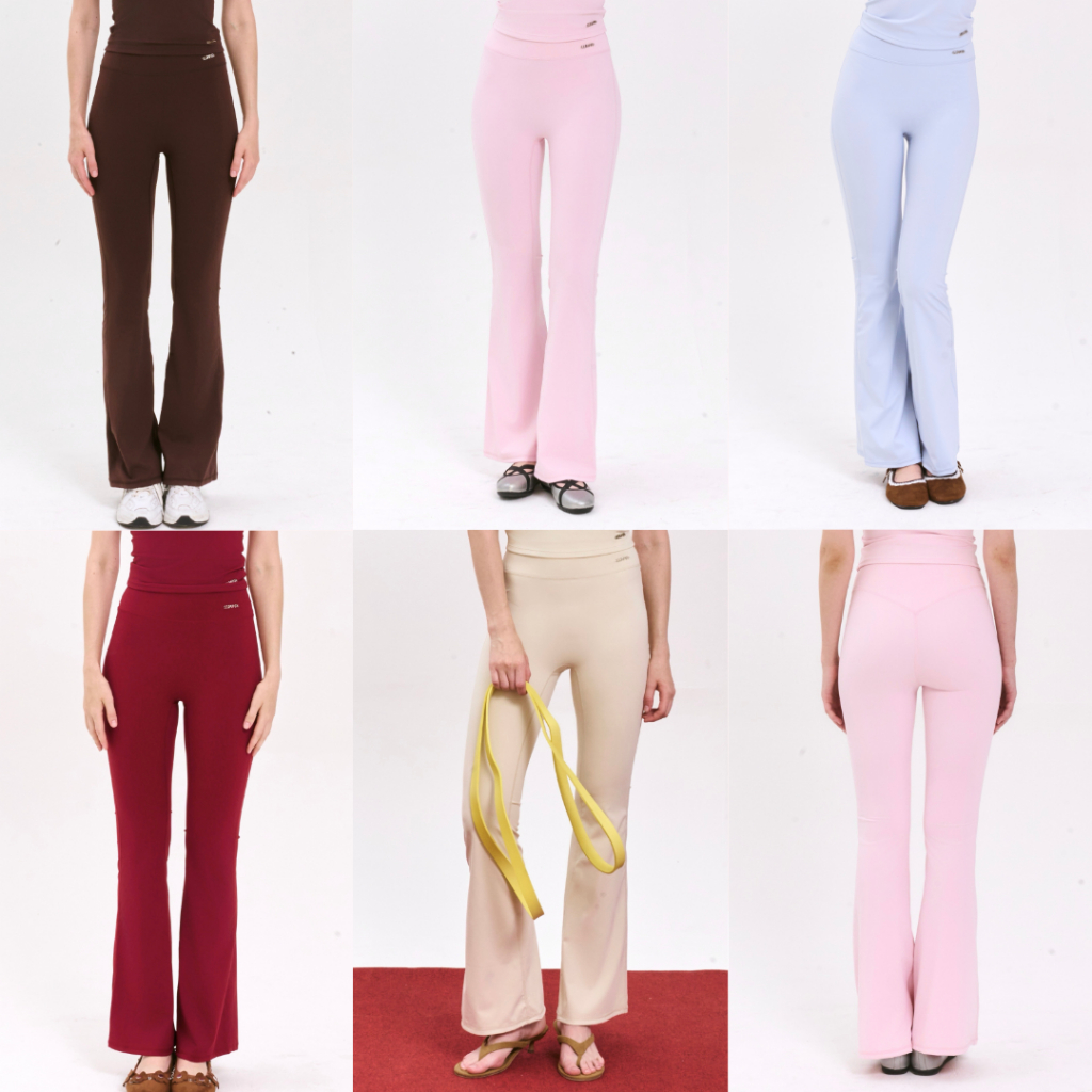 Lunar Gymwear - Flexi Flare Pant - กางเกงขาม้าเอวสูงปี๊ด ปิดสะดือใส่แล้วทำให้เอวSสุดๆ เข้ารูปทรงสวยมาก