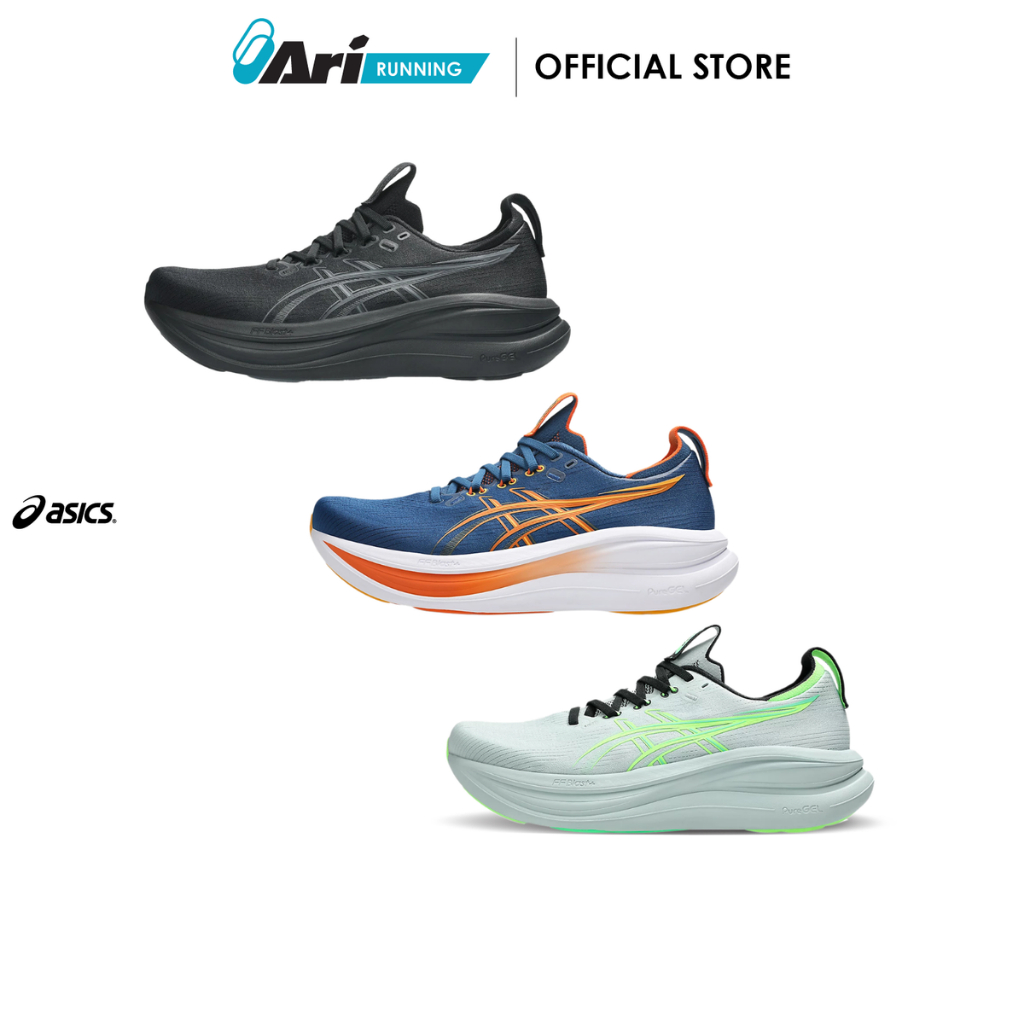 ASICS M GEL NIMBUS 28 WIDE - รองเท้าวิ่ง ผู้ชาย เอสิคส์ GEL NIMBUS 28 (ARIRN)