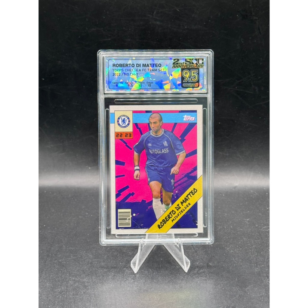 Roberto Di Matteo - 2022 Topps Chelsea FC Team Set - #CH-7 - SQC 9.5 Gem Mint