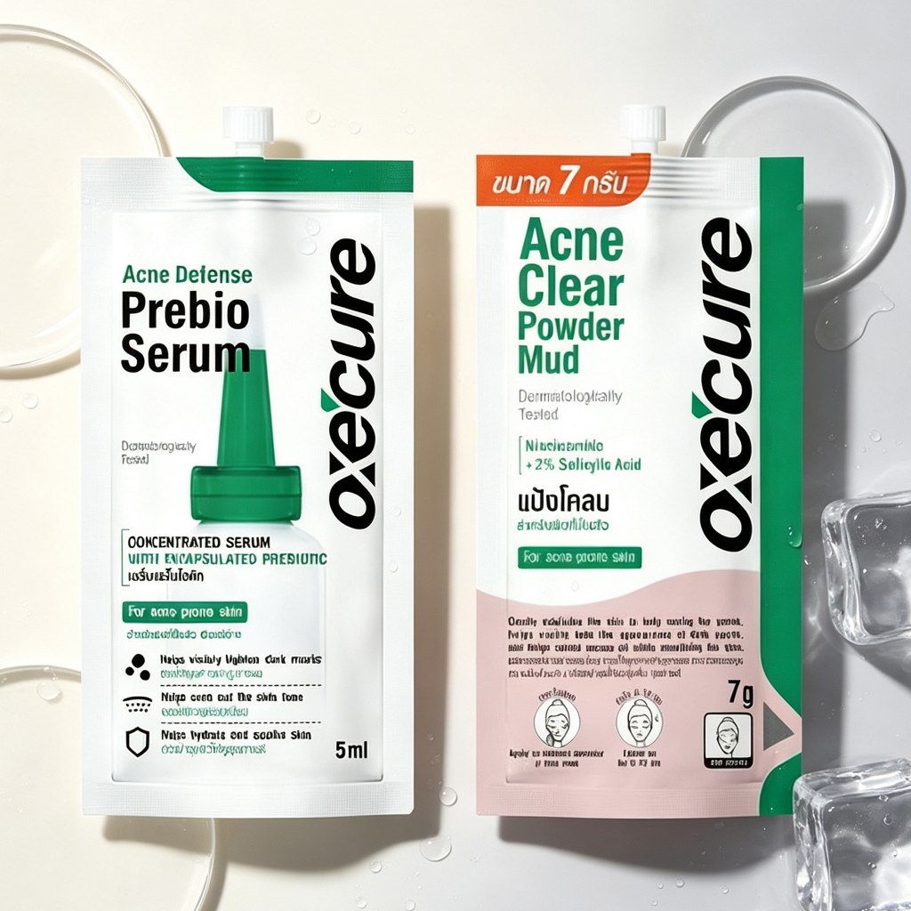 (1 ซอง) รุ่นใหม่ Oxe'cure แต้มสิว (*ใช้ดีมาก) แต้มสิวได้ทุกชนิด แอคเน่ เคลียร์ พาวเดอร์