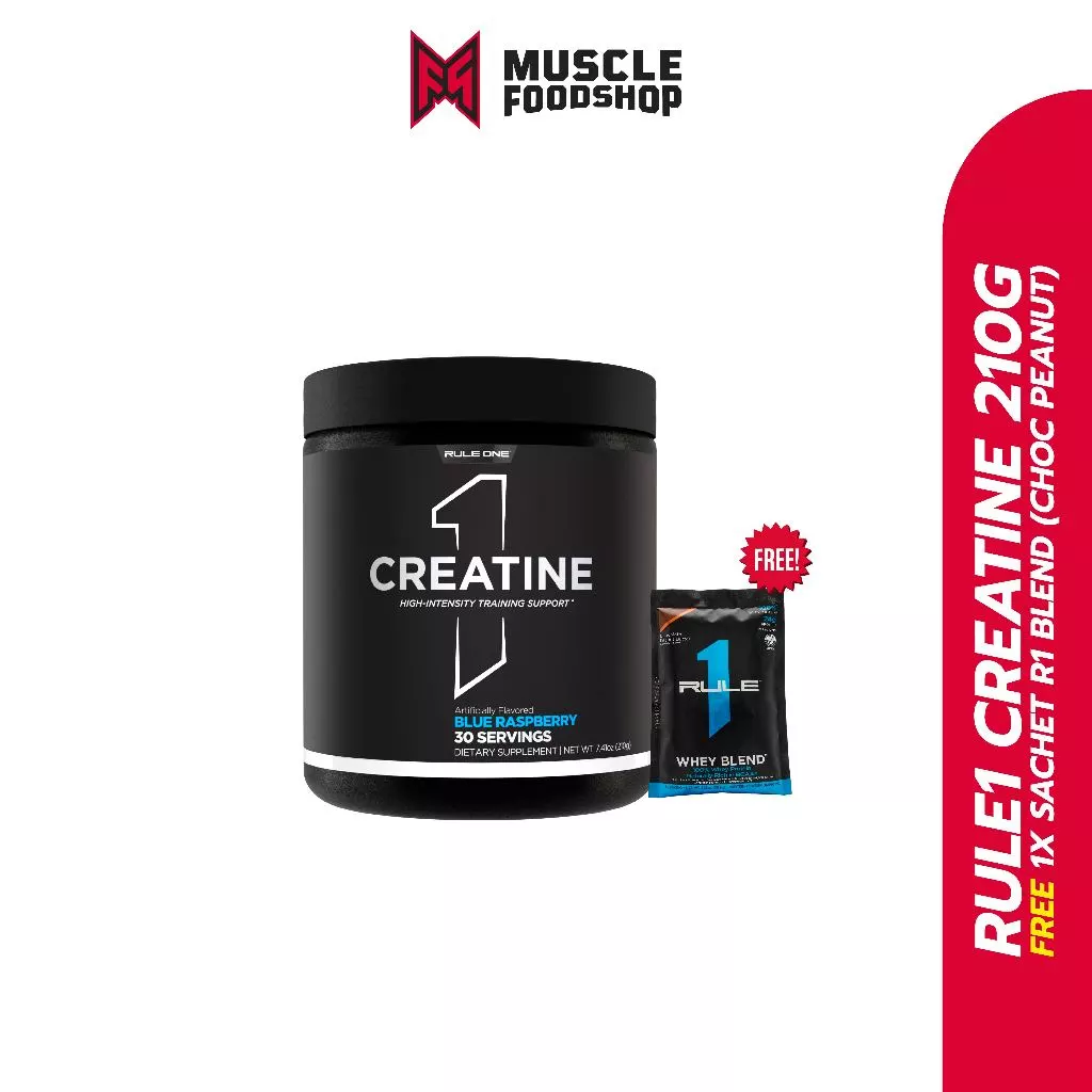 Rule1 Micronized Creatine - 210 กรัม / 30 Serving มี 2 รสชาติให้เลือก