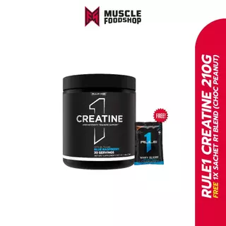 Rule1 Micronized Creatine - 210 กรัม / 30 Serving มี 2 รสชาติให้เลือก