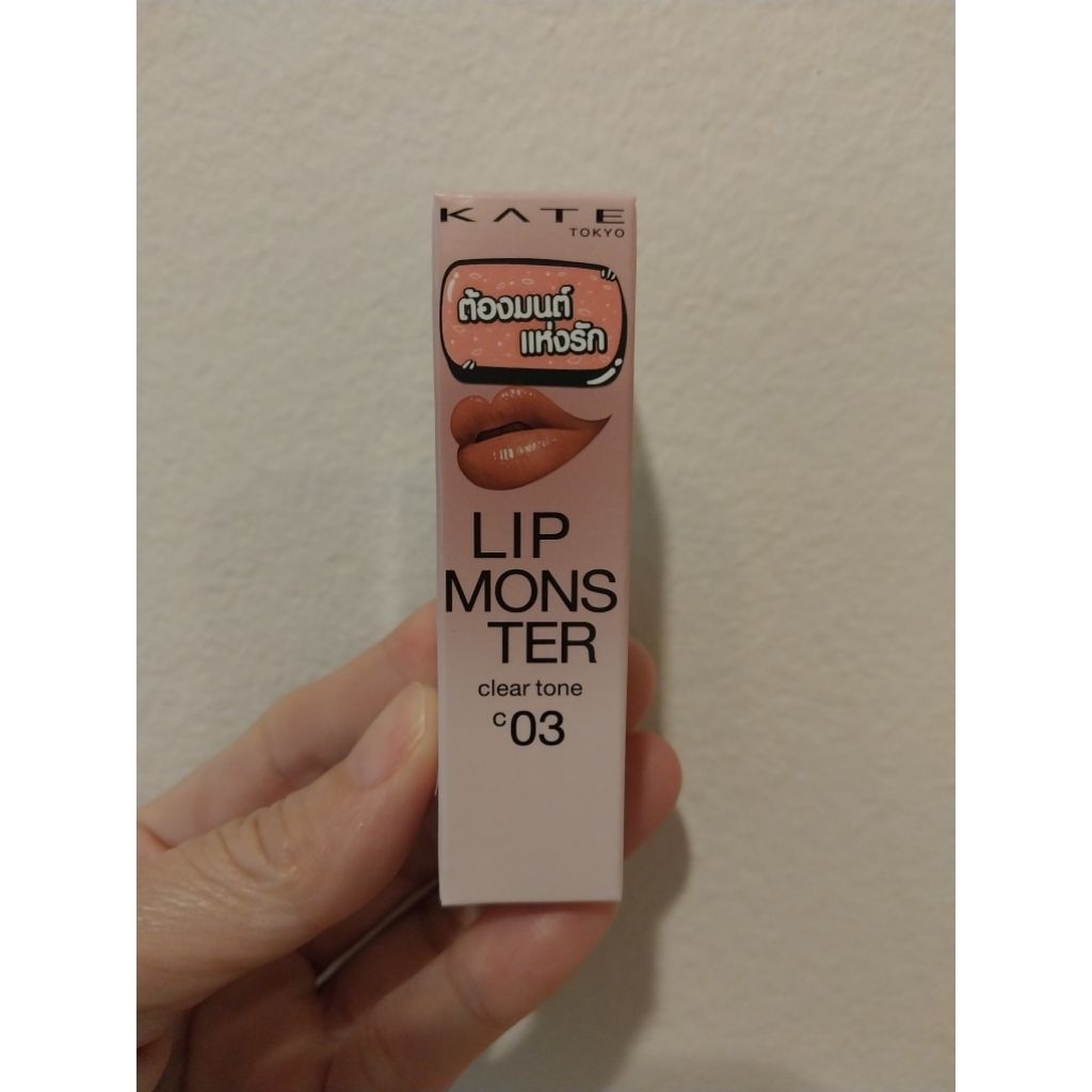 KATE LIP MONSTER CLEAR TONE #C03 เคท ลิป มอนสเตอร์ 3 g. (มีตำหนิรอยปากกา)