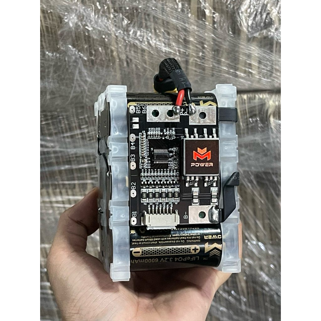 (พร้อมจัดส่งไม่ต้องรอ) แบตเตอรี่ลิเธียมฟอสเฟต 21V 6s 6,000mAh Mpower 32650 พร้อมใช้งาน