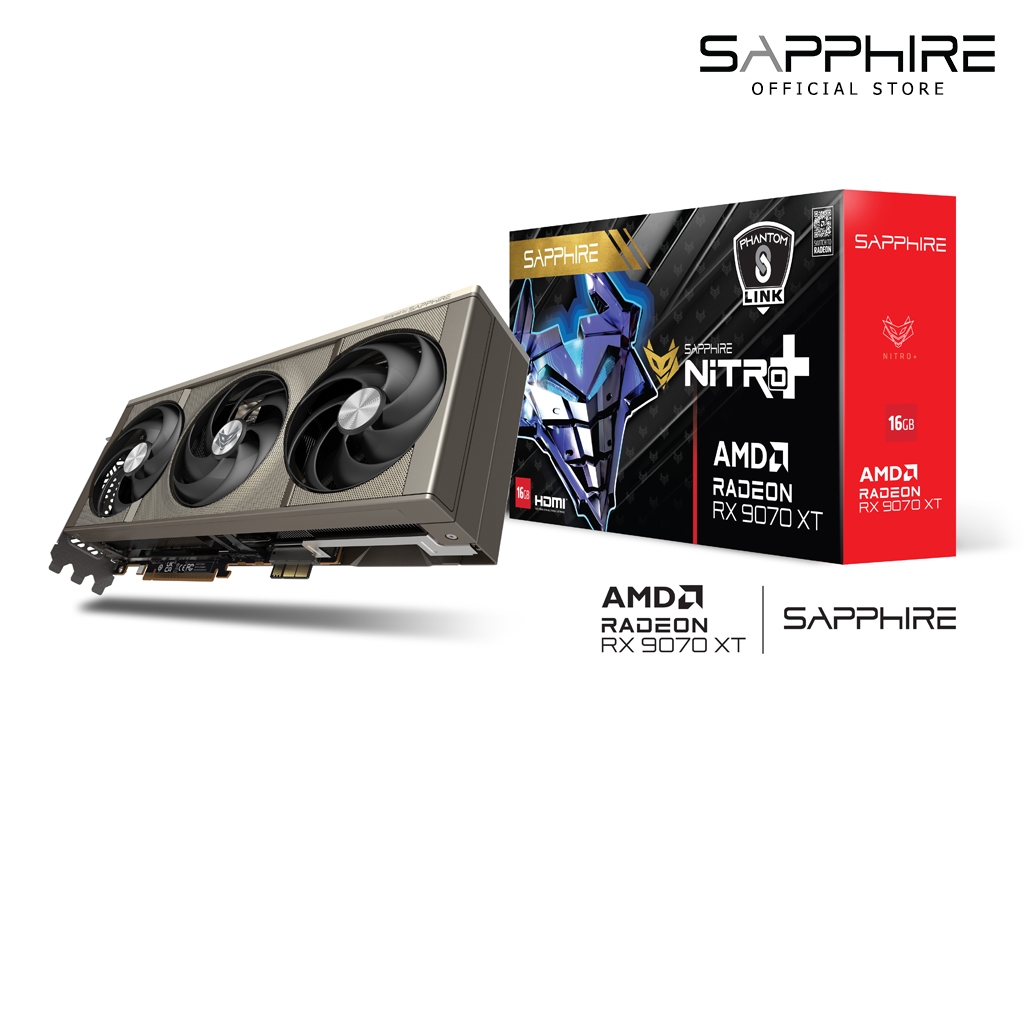 VGA SAPPHIRE NITRO+AMD RADEON RX 9070 XT GAMING OC 16GB PHANTOMLINK