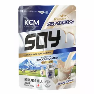 KCM Soy Protein Isolate รส นมฮอกไกโด ซอยโปรตีน โปรตีนคุมหิว โปรตีนพืช โปรตีนจากถั่วเหลือง ทดแทนมื้ออาหาร (1ซอง 900กรัม)