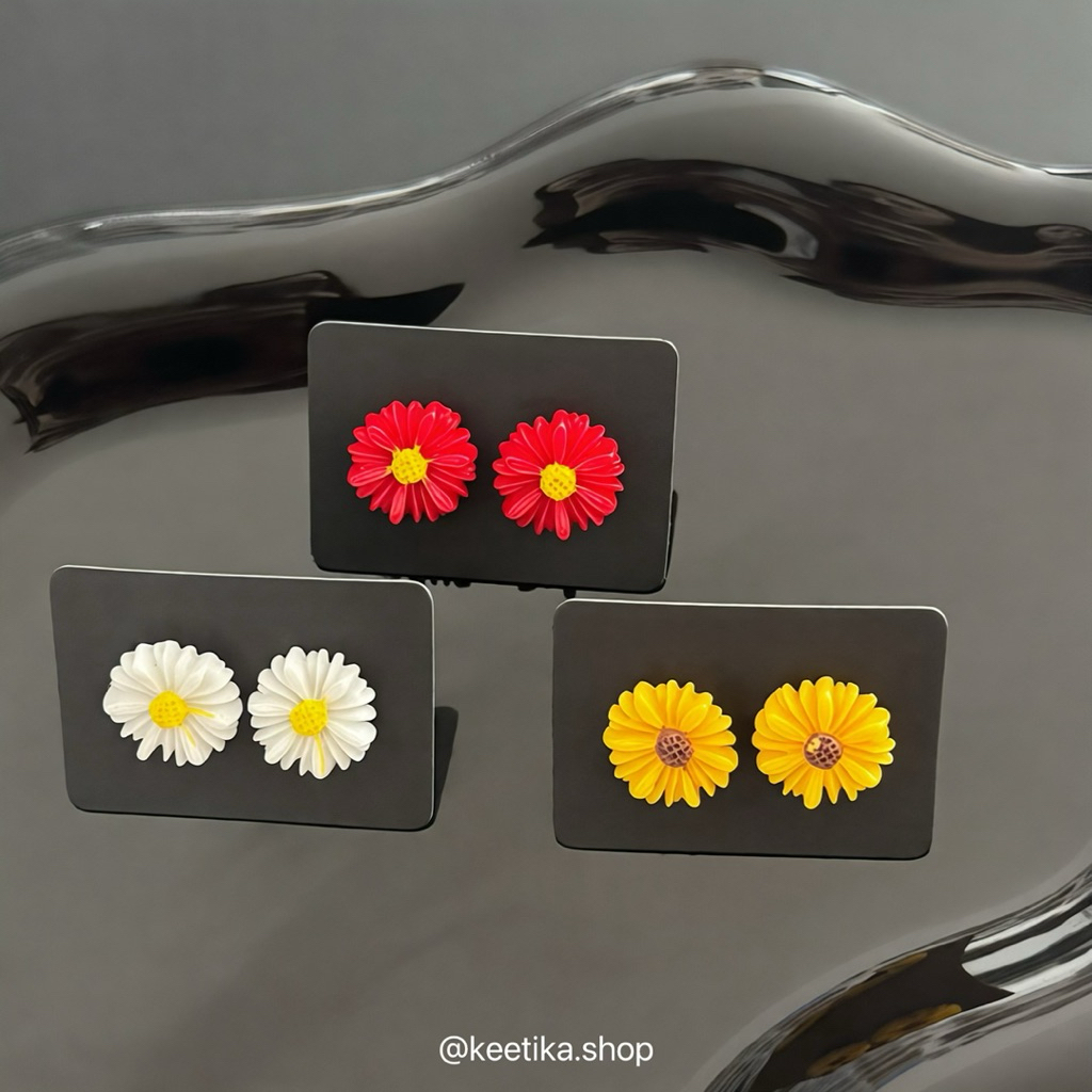 daisy erring - ต่างหูดอกเดซี่จิ๋ว ขนาด 9มิล 🌼✨