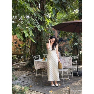 Alice scott dress เดรสยาวลายสก้อต : everydaylookk store