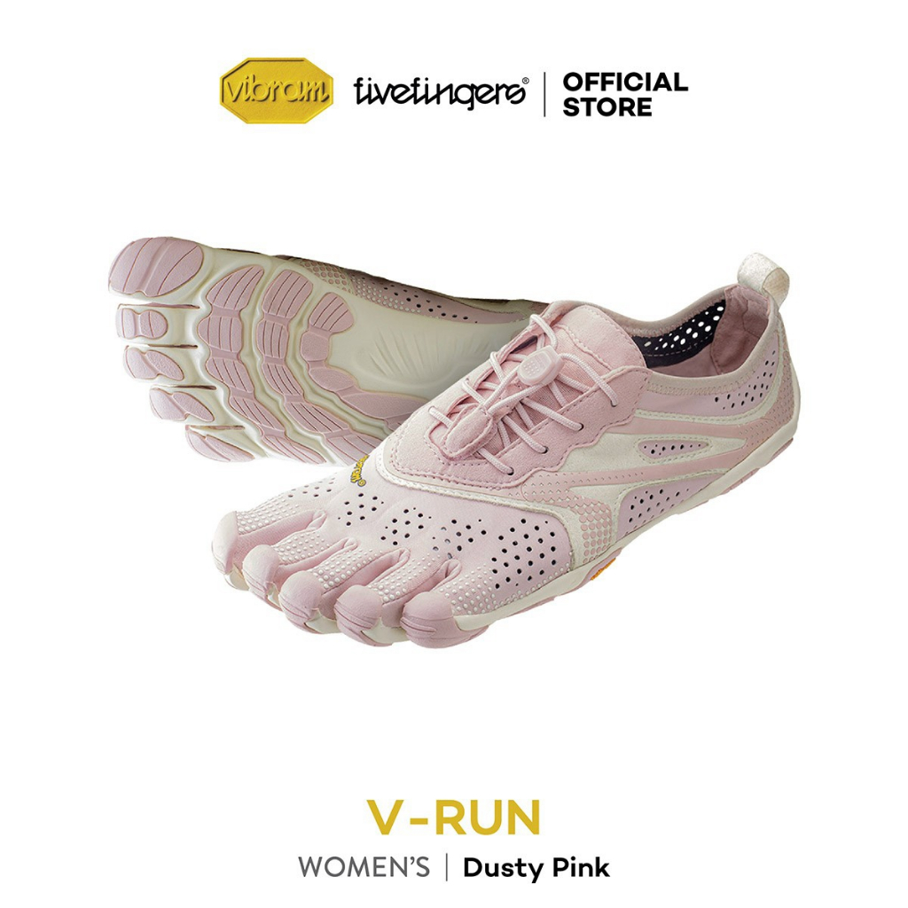 Vibram FiveFingers รุ่น V-Run รองเท้าเทรนนิ่ง ที่เหมาะสำหรับใส่วิ่งถนน เข้าฟิตเนส รุ่นผู้หญิง สี Dusty Pink