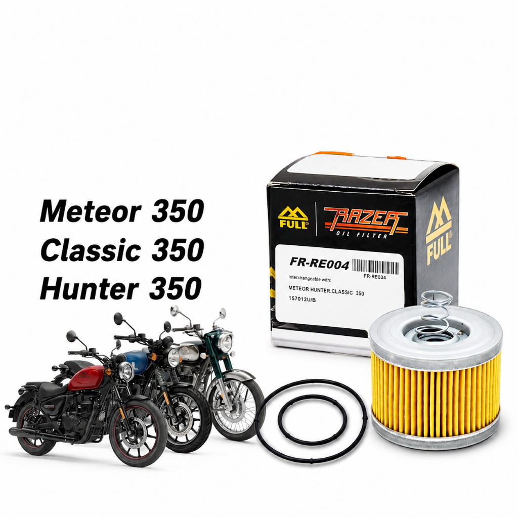 FULL RAZER FR-RE004 กรองน้ำมันเครื่อง Royal Enfield  Meteor 350 Classic 350 Hunter 350 bullet FRRE00