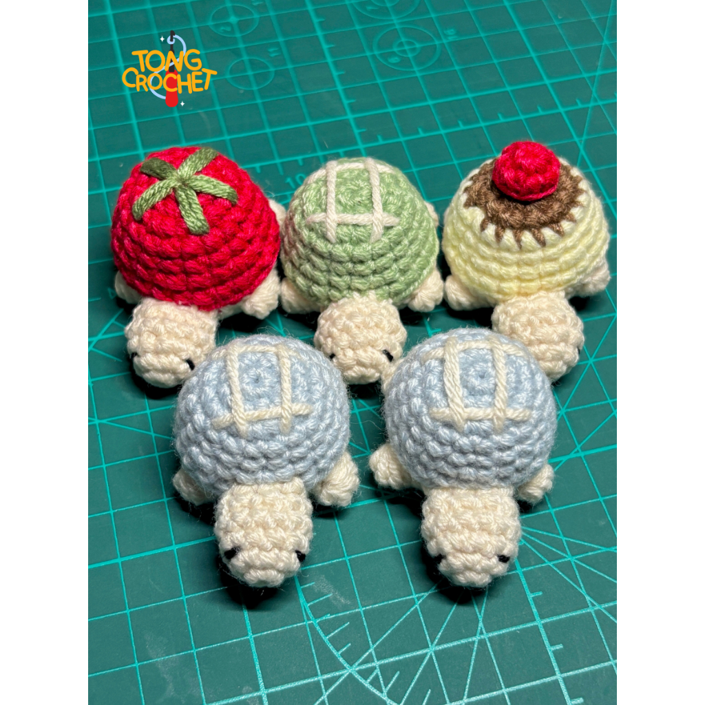 Crochet Turtle Keychain พวงกุญแจไหมพรมเต่าจิ๋ว🐢ꕀ .*