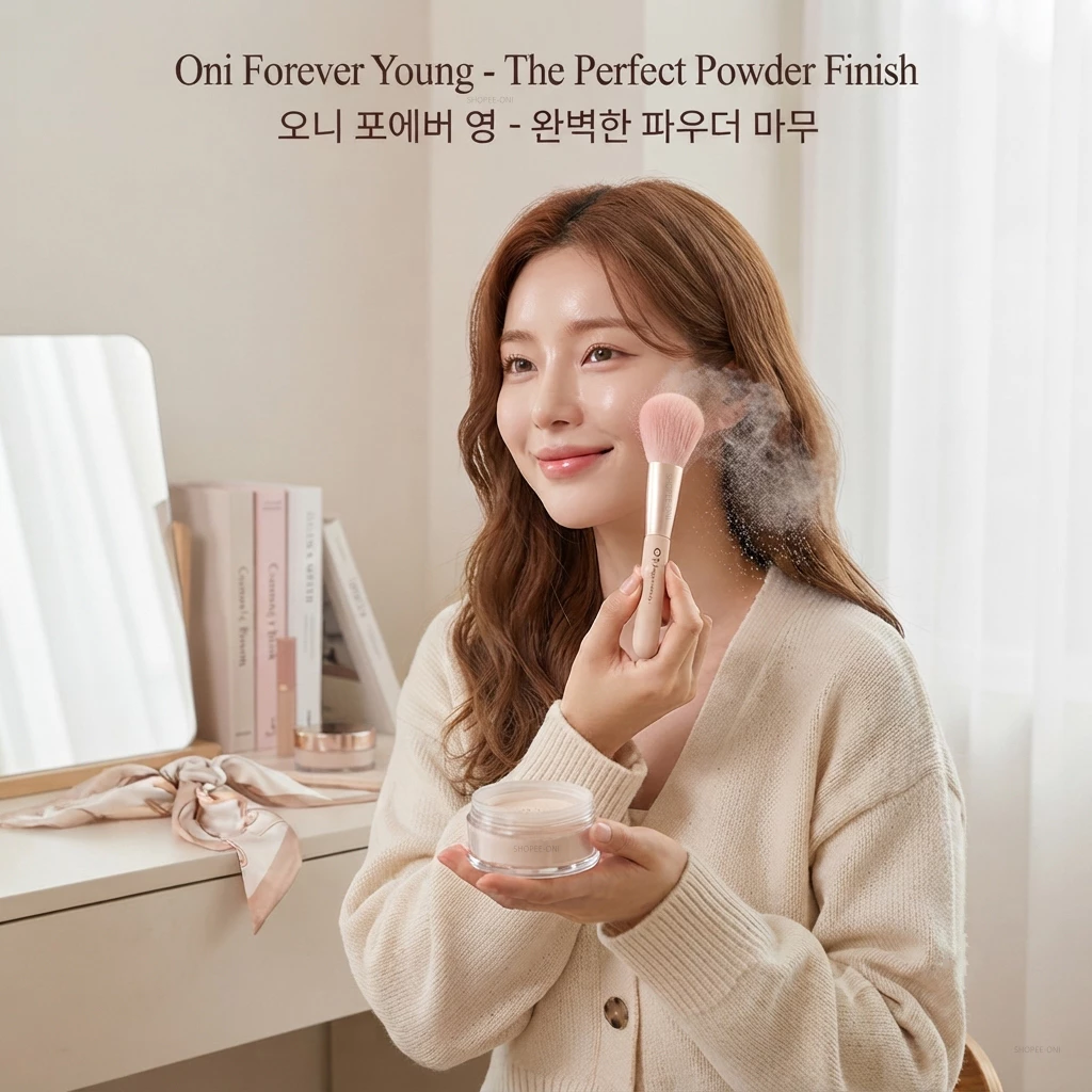 Oni Soft Bristle Powder Brush Ultra Fluffy Loose Powder Brush Setting Brush for Face Baking แปรง แปรงปัดแก้ม แป้ง