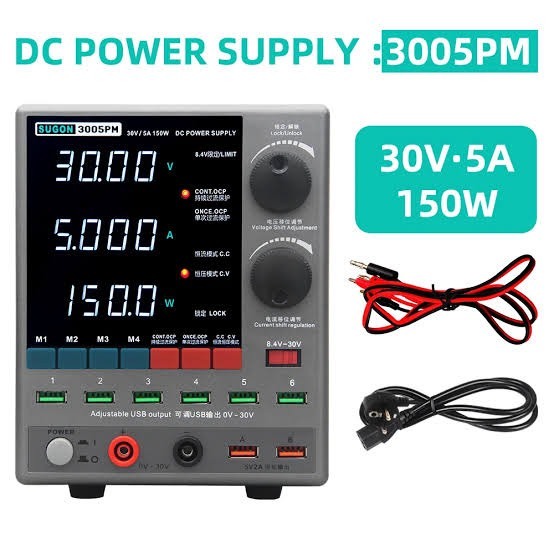 Sugon 3005pm 30V 5A Power Supply จอแสดงผล4หลักห้องปฏิบัติการ Power Supply110/220V สำหรับซ่อมโทรศัพท์