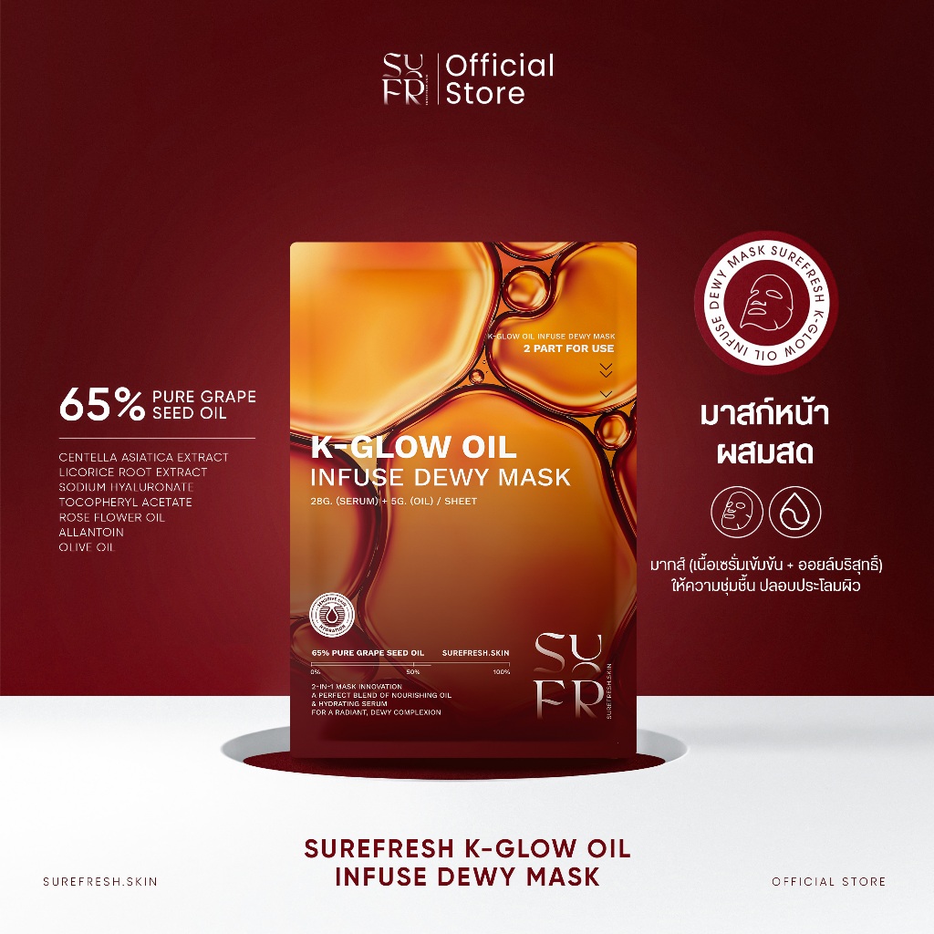 [Official] SUREFRESH K-GLOW OIL INFUSE DEWY MASK