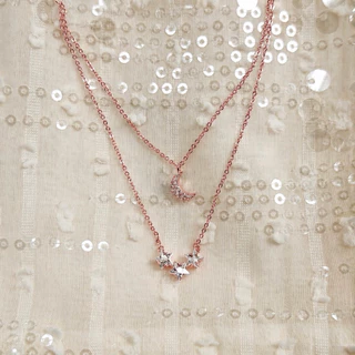 Socrush.bkk | DUSTY MOON necklace สร้อยคอ ดาว พระจันทร์