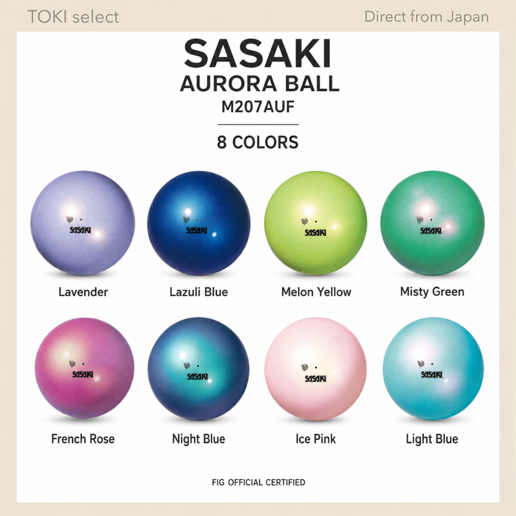 SASAKI M207AUF FIG Aurora Ball Rhythmic Gymnastics Official Certified Selectable Colors