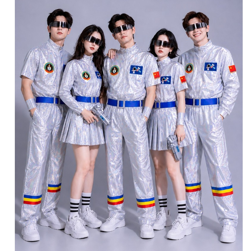 ชุดแฟนซีนักบินอวกาศผู้ใหญ่ ชุดนาซ่า ชุดอวกาศผู้ใหญ่ มีทั้งชายและหญิง cp48.4/cp48.5/cp48.6