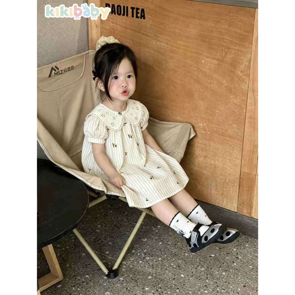 Kiki Baby فستان قطن بالزهور (90-150) — صورة 5