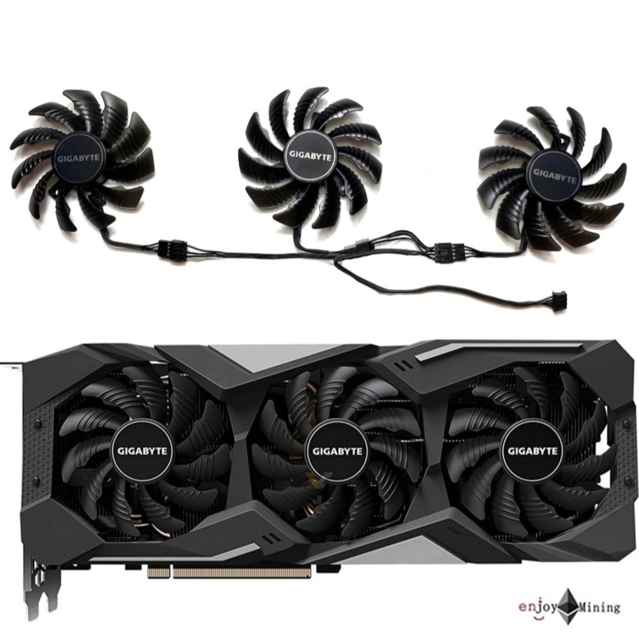 พัดลมการ์ดจอ GIGABYTE (7.5cm) GTX 1660 1660S 1660TI 2060 2070 2080 RX 5500XT 5600XT 5700XT 6600XT