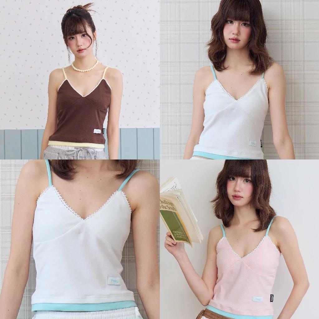 prey เสื้อสายเดียว dearie top