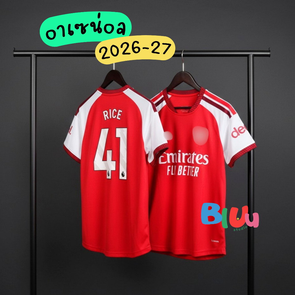 (S-5XL) เสื้อฟุตบอล oาเซuoล เหย้า สีแดง ฤดูกาล 2026-27 (3A) เกรดแฟนบอล โลโก้ปัก พร้อมเบอร์ชื่อนักเตะ