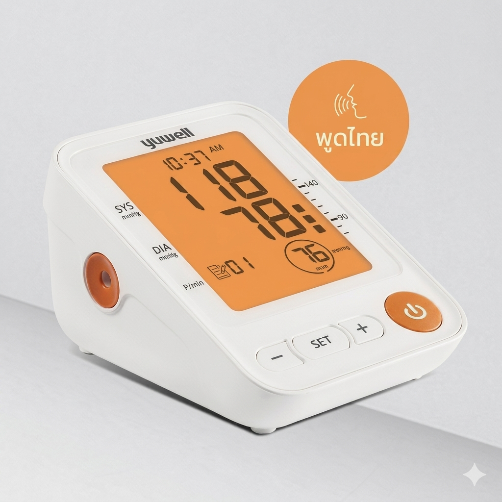 เครื่องวัดความดันโลหิตอิเล็กทรอนิกส์ รุ่น YE650D