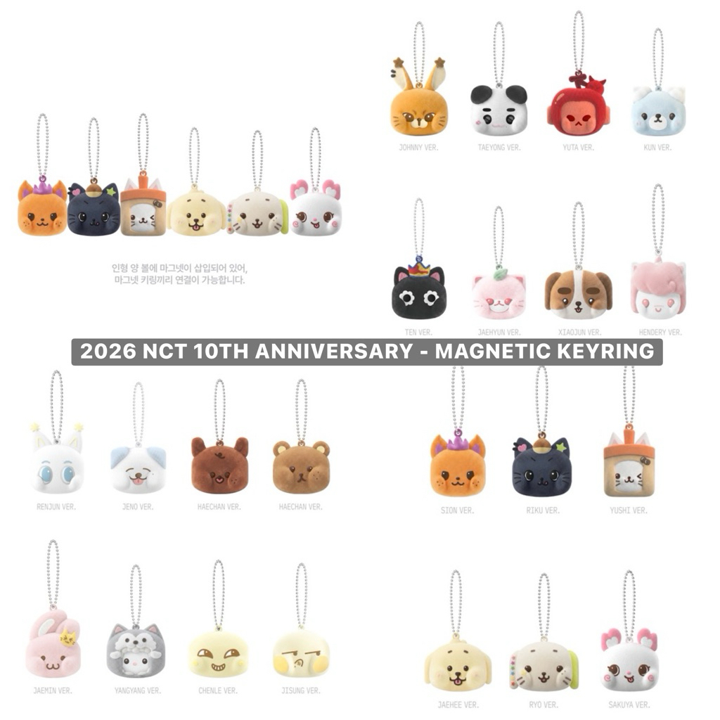พร้อมส่ง✨ 2026 NCT 10TH ANNIVERSARY - MAGNETIC KEYRING