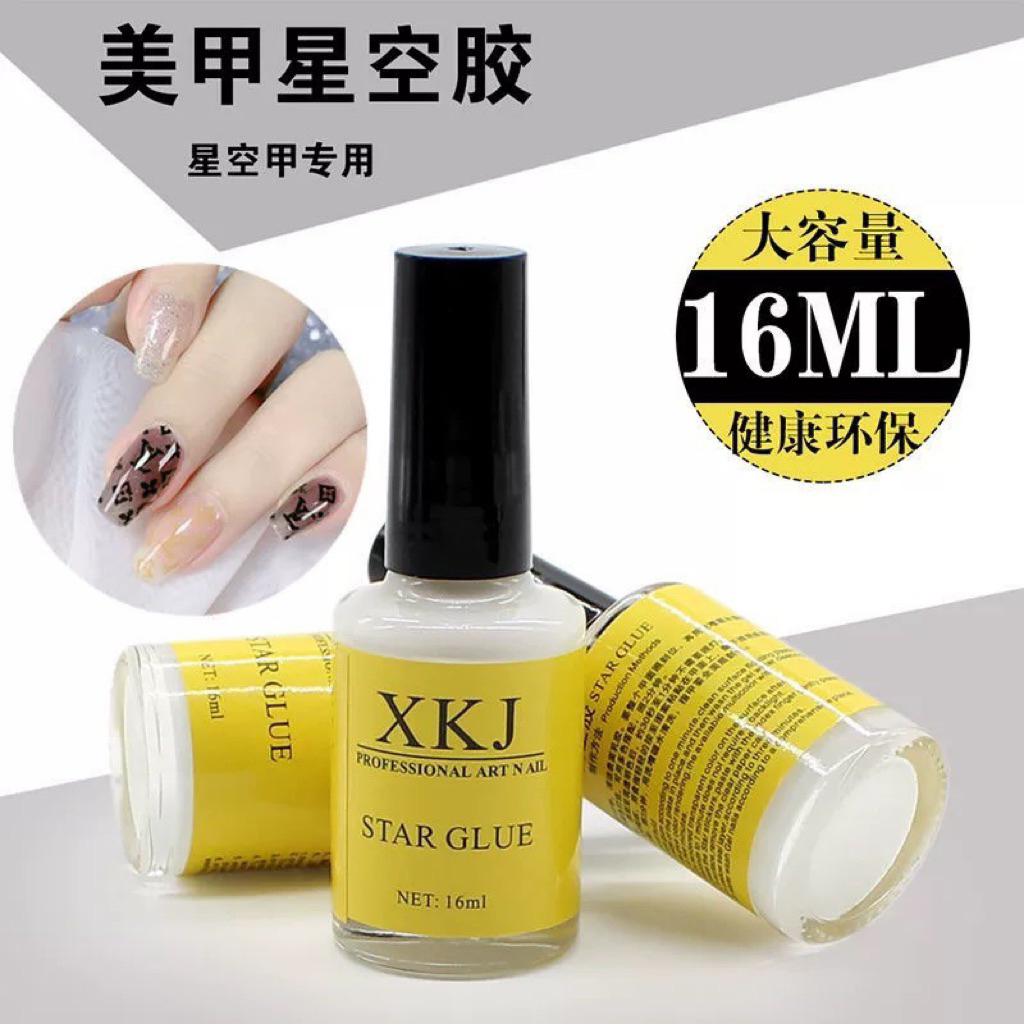 กาวลอกฟอยล์ XKJ ฉลากเหลือง!!! ใช้ดี ลอกง่าย ขนาด 16ml สินค้าพร้อมส่ง