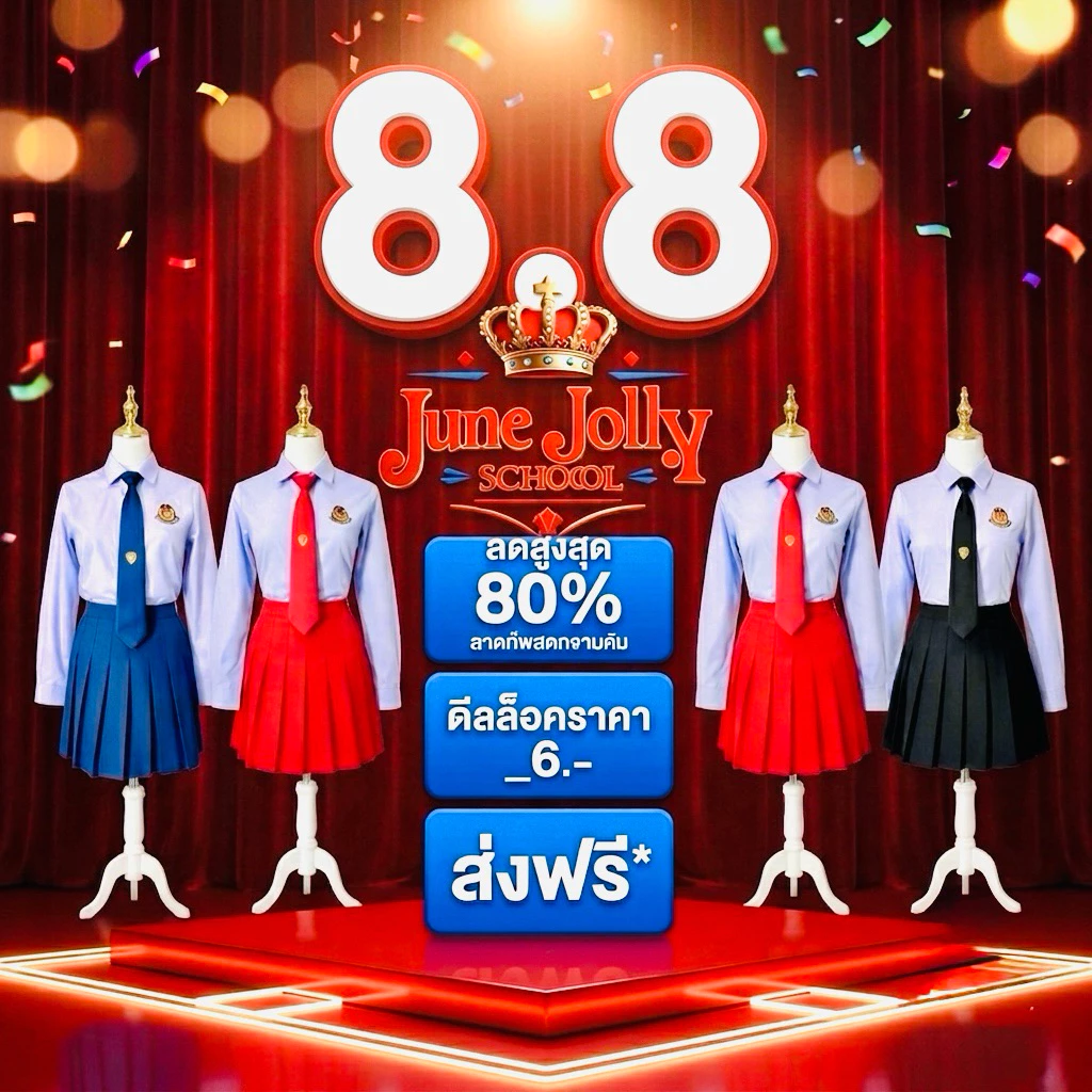 (รุ่นC39) ชุดนักเรียนคอนเเวนต์ ปาร์ตี้ภาคค่ำ ชุดนักเรียนไทย พร้อมส่งจากกรุงเทพ มีส่งด่วน