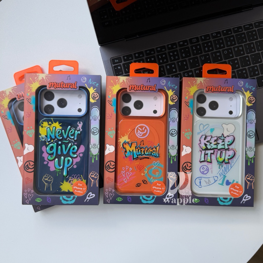 wapple-Mutual Case Magnet Graffiti ลายสตรีทอาร์ทเคสโทรศัพท์แม่เหล็ก สำหรับรุ่นiPhone17Pro 17ProMax