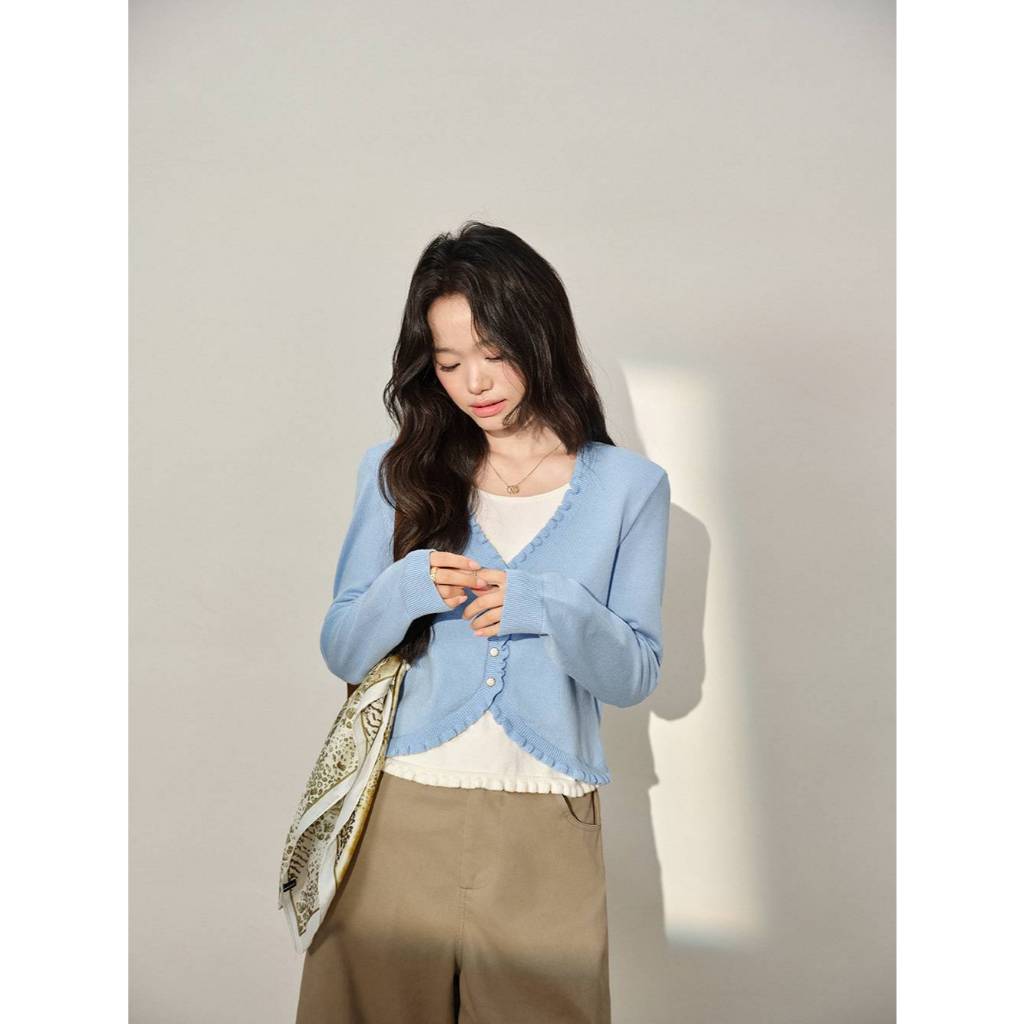 [Preorder] KUOSE : Layered Long Sleeve Knit Top