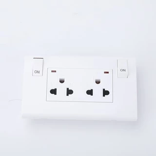 6 Hole Switched Outlet เต้ารับปลั๊กไฟ 13A ปลั๊กไฟแบบฝังใน 6 ช่อง เต้ารับ อเนกประสงค์พร้อมสวิตช์ไฟ