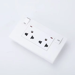 6 Hole Switched Outlet เต้ารับปลั๊กไฟ 13A ปลั๊กไฟแบบฝังใน 6 ช่อง เต้ารับ อเนกประสงค์พร้อมสวิตช์ไฟ