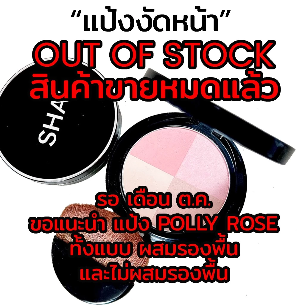 แป้งโทนอัพ งัดหน้า 4 สี ปรับผิวให้สว่าง โกลว์ใส SHAI BRIGHT&GLOW 4 COLORS POWDER แป้งตลับ