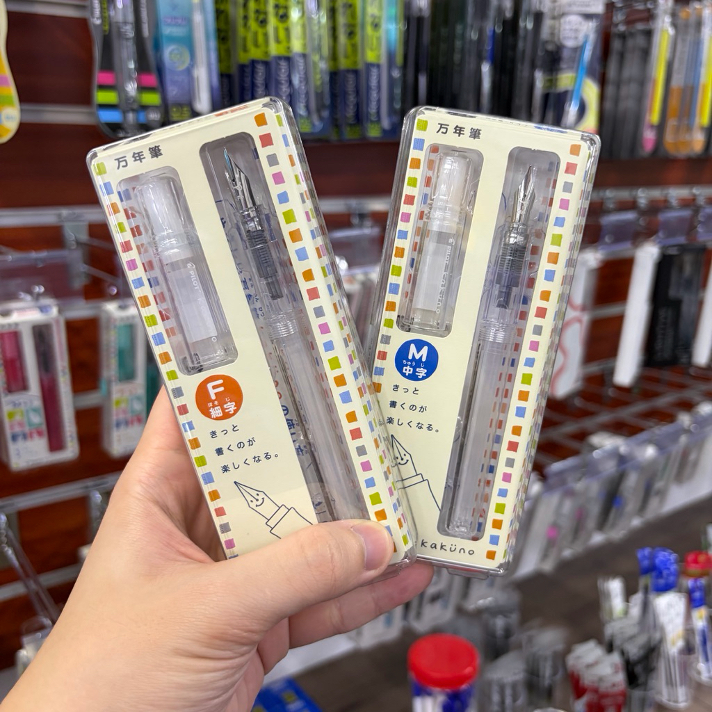 ปากกาหมึกซึม Pilot kakuno สีใส Nib F,M