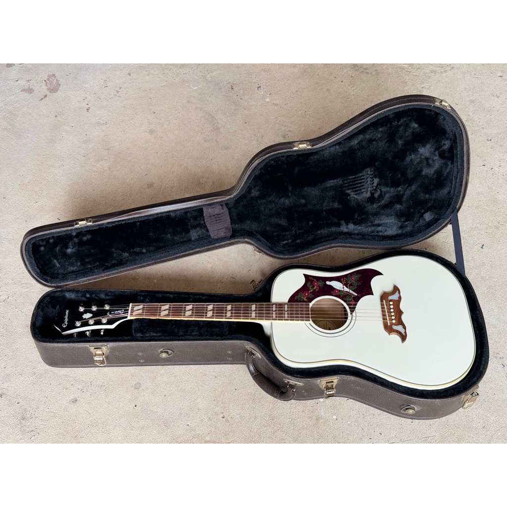 Epiphone Dove Pro Alpine White Limited Edition 2018 (มือสอง) มีแต่ตัวกีตาร์