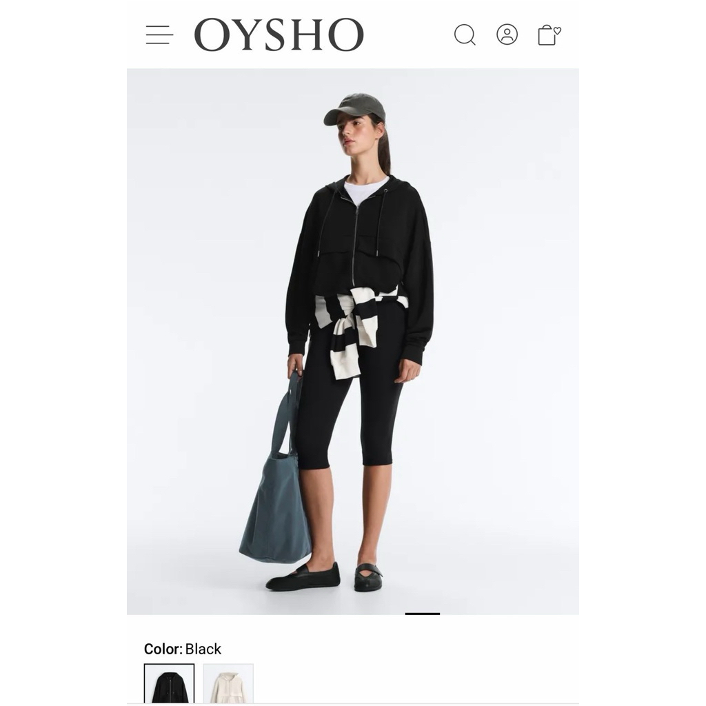 Oysho over size jacket เสื้อคลุม ผ้าเย็นๆ