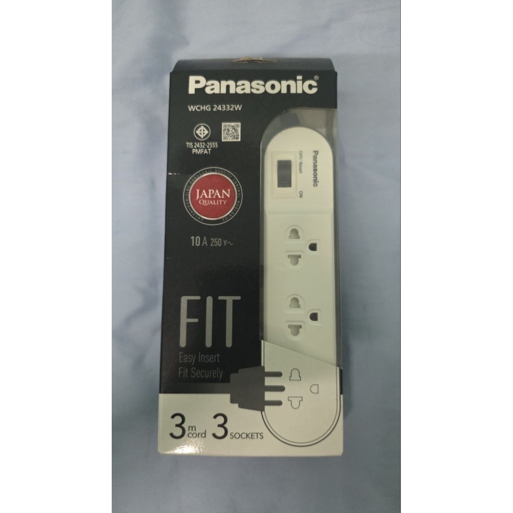 รางปลั๊กไฟ Panasonic สายยาว 3 เมตร (มี 3 ช่อง)