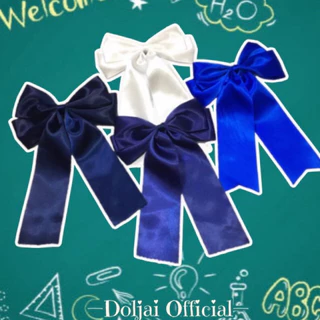 🎀ผ้าเริสสส 💼📚กิ๊บโบว์นักเรียนใหญ่สองชั้นเส้น 2 นิ้ว (14 cm.) *กิ๊บสปริง* โบว์นักเรียน ประถม มัธยม