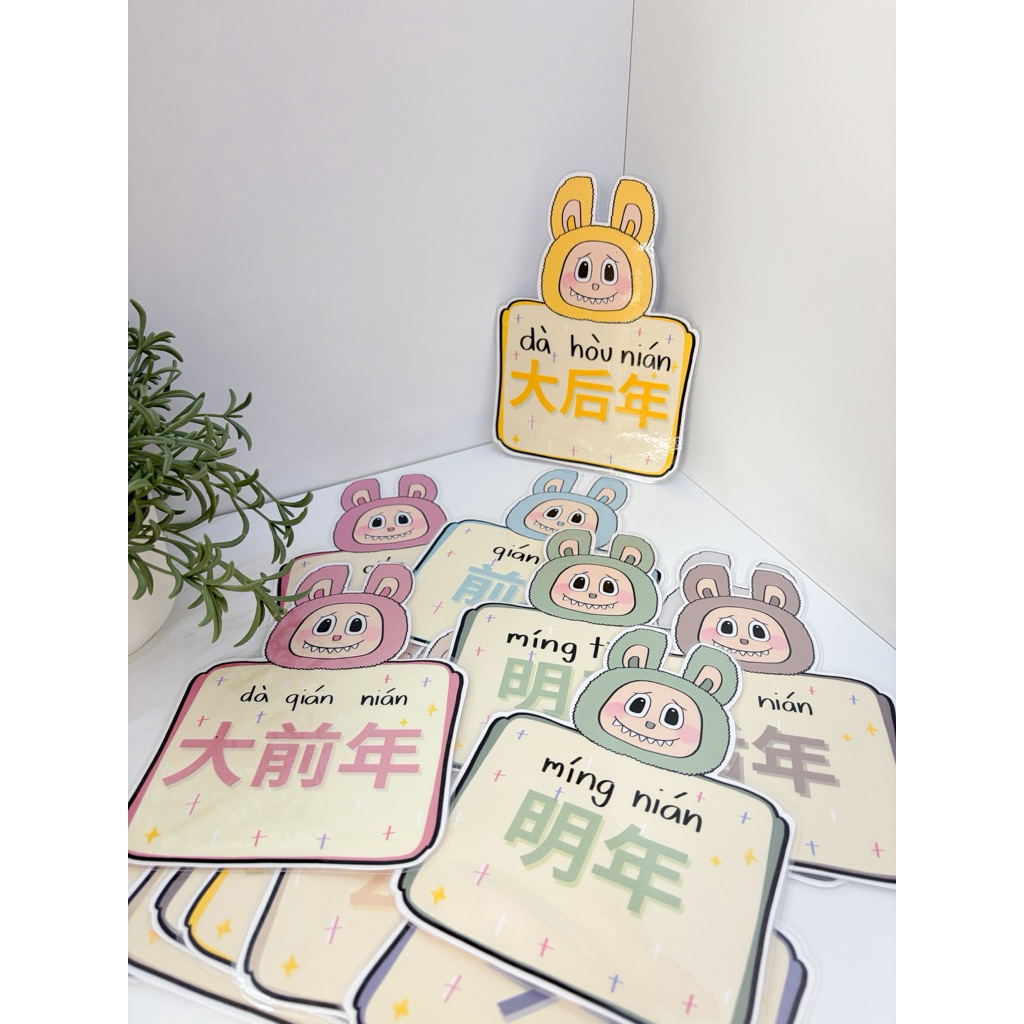 บัตรคำศัพท์ภาษาจีน หมวดวัน เดือน ปี | อดีต ปัจจุบัน อนาคต | สื่อการสอนจีน | JEENWITHME