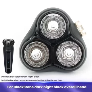 ชุดอะไหล่สำรอง หัวใบมีดโกน Black Stone (สีดำ) ใบมีดโกนหนวด 3 หัว โกนได้ 360 องศา