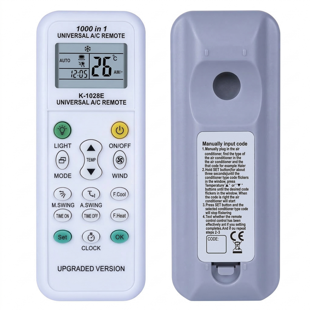 รีโมทแอร์ครอบจักรวาล  รุ่น K-1028E ใช้ได้ทุกรุ่น ทุกยี่ห้อ U