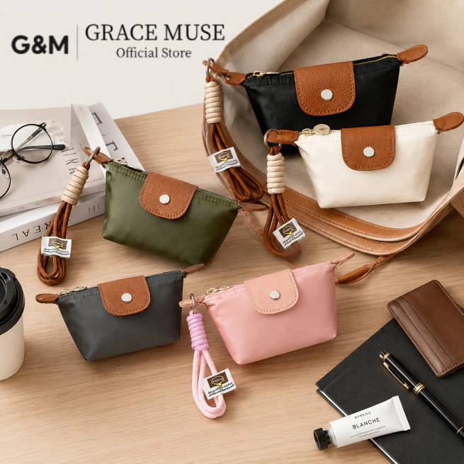 G&M กระเป๋าสตางค์ กระเป๋าใส่เหรียญ กระเป๋าสตางค์ใบเล็กสำหรับผู้หญิง กระเป๋าใส่เหรียญ/เครื่องประดับ เหมาะสำหรับใช้ในชีวิต