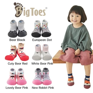(เติมสต๊อกแล้ว) Bigtoes รองเท้าหัดเดิน [รวมลาย] Size 11.5 / 12.5 /13.5 cm รองเท้าเด็ก Made in Korea