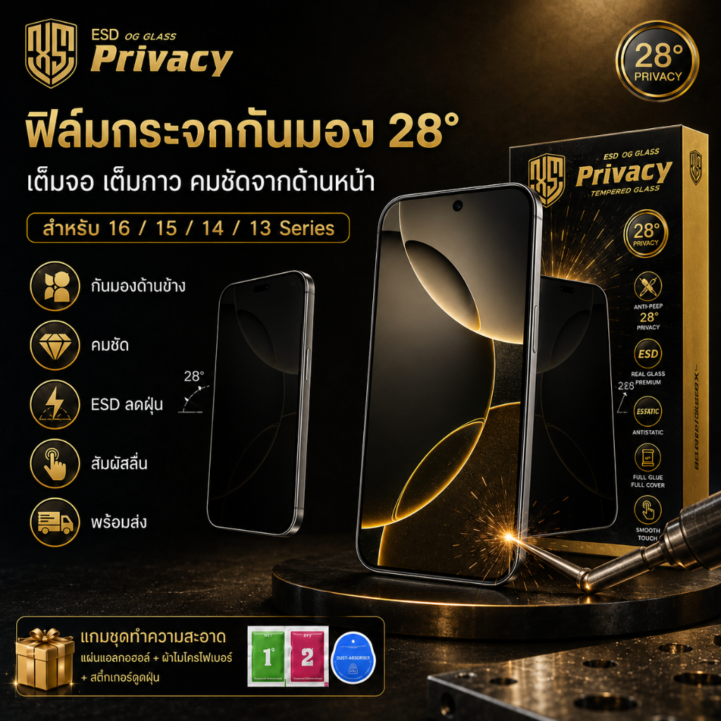 ฟิล์มกระจกกันมองใสป้องกันไฟฟ้าสถิตย์สำหรับ oppo A5S A5/9(2020) A17 A18 A54 A95 A92 F9 F11 F11PRO  RE