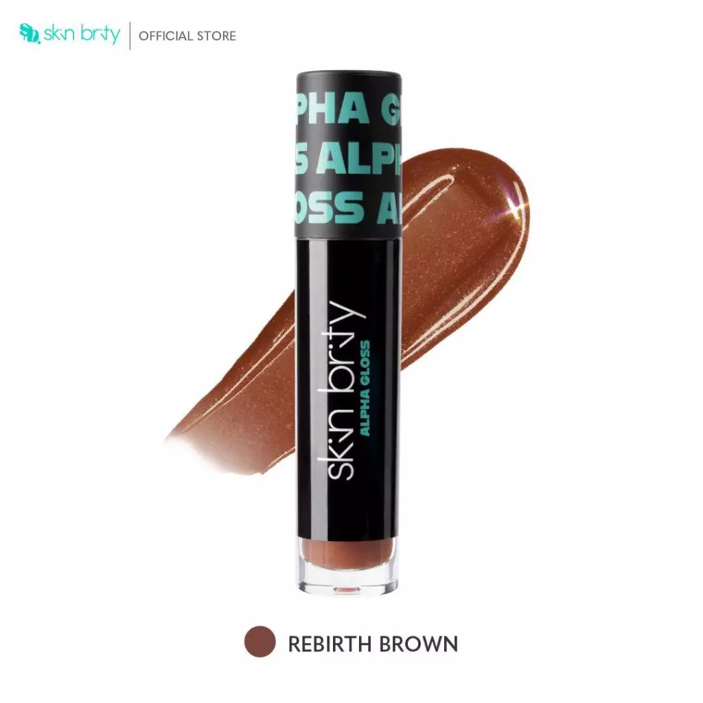 GWP SKIN BRITY Alpha Gloss Stay Glossy Lip Gloss #06 Rebirth Brown