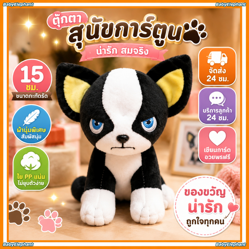 JoJos Bizarre Adventure Puppy IGGY IGGY ตุ๊กตาตุ๊กตาของเล่นตุ๊กตา jojo สุนัขน่ารักการ์ตูน