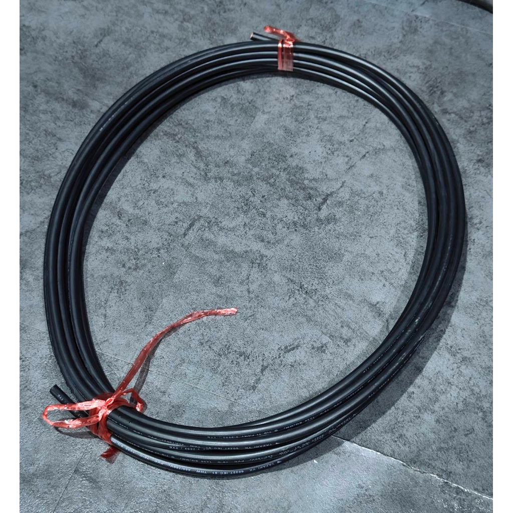 [ยกม้วน 14M] สายไฟ YAZAKI THW 1x35 SQ.MM. (สีดำ) สายทองแดงแท้ 100% มอก. แท้100% ทนความร้อน 70°C 450/
